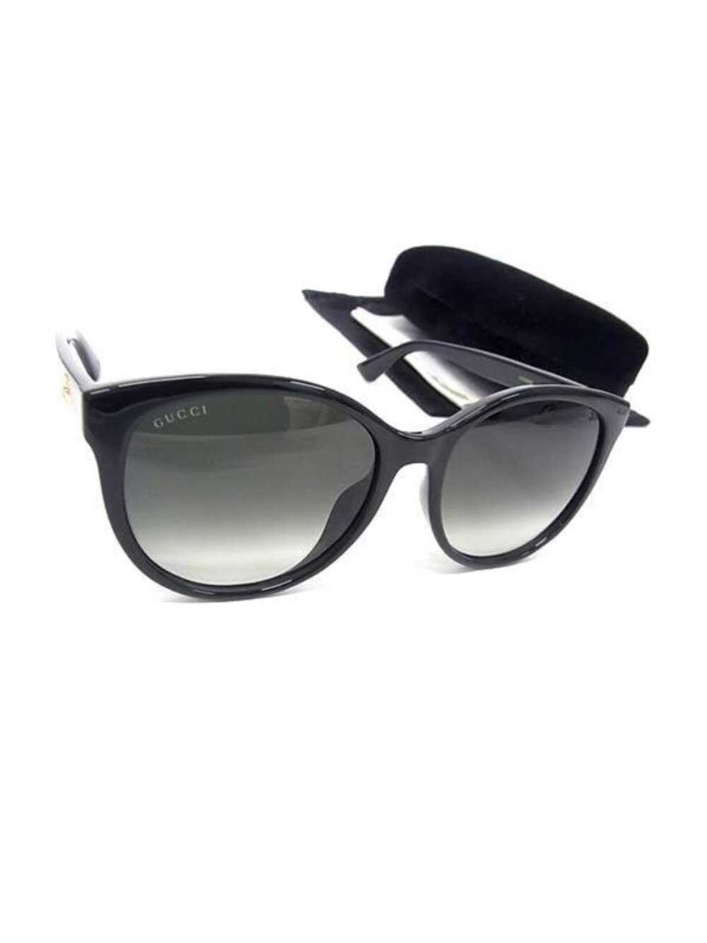 Gucci Sunglasses Asian Fit Gg Marmont Black Acetate Eyewear